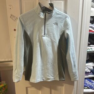 The North Face Sky Blue and Charcoal Fleece Jacket